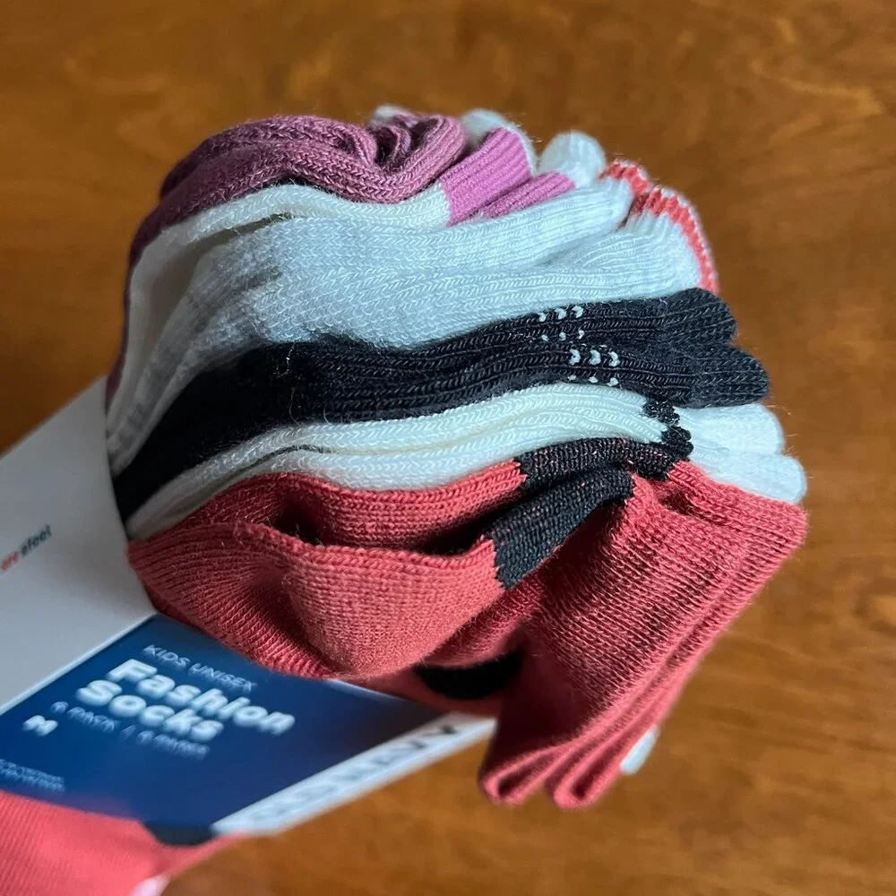 Old Navy 6-pack dot and stripe socks M NWT
